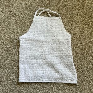 Hollister White Crop Too